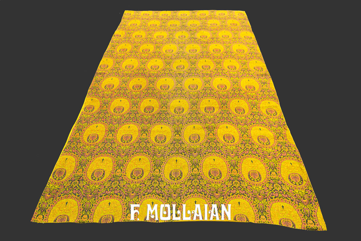Textile Indien Antique Couleur Or n°:694683